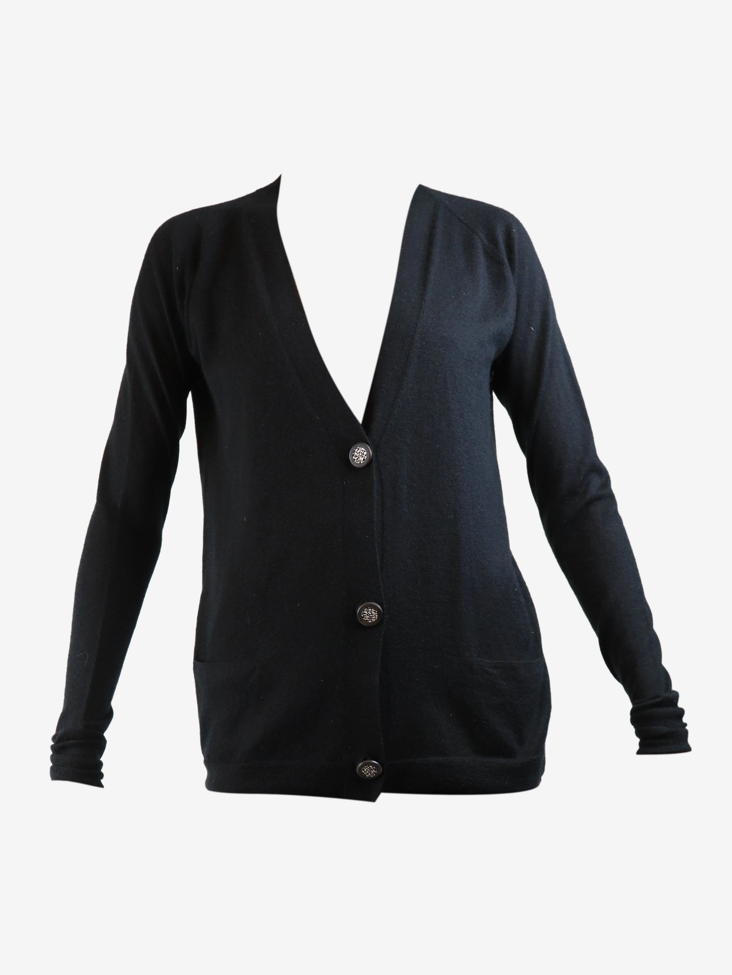 Black cashmere pocket cardigan - size S - Image 4
