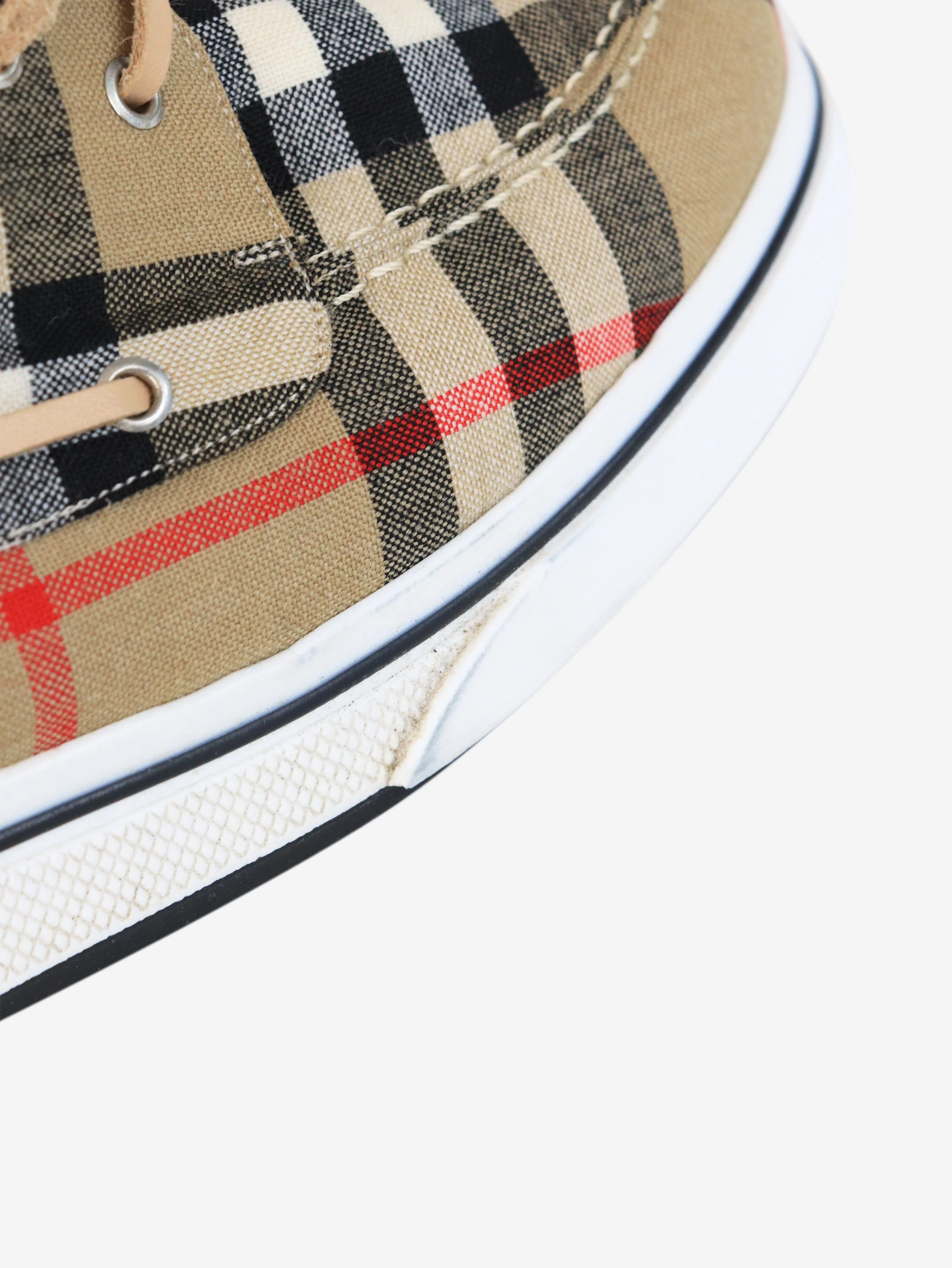 Brown nova check boat shoes - size EU 37.5 (UK 4.5) - Image 3