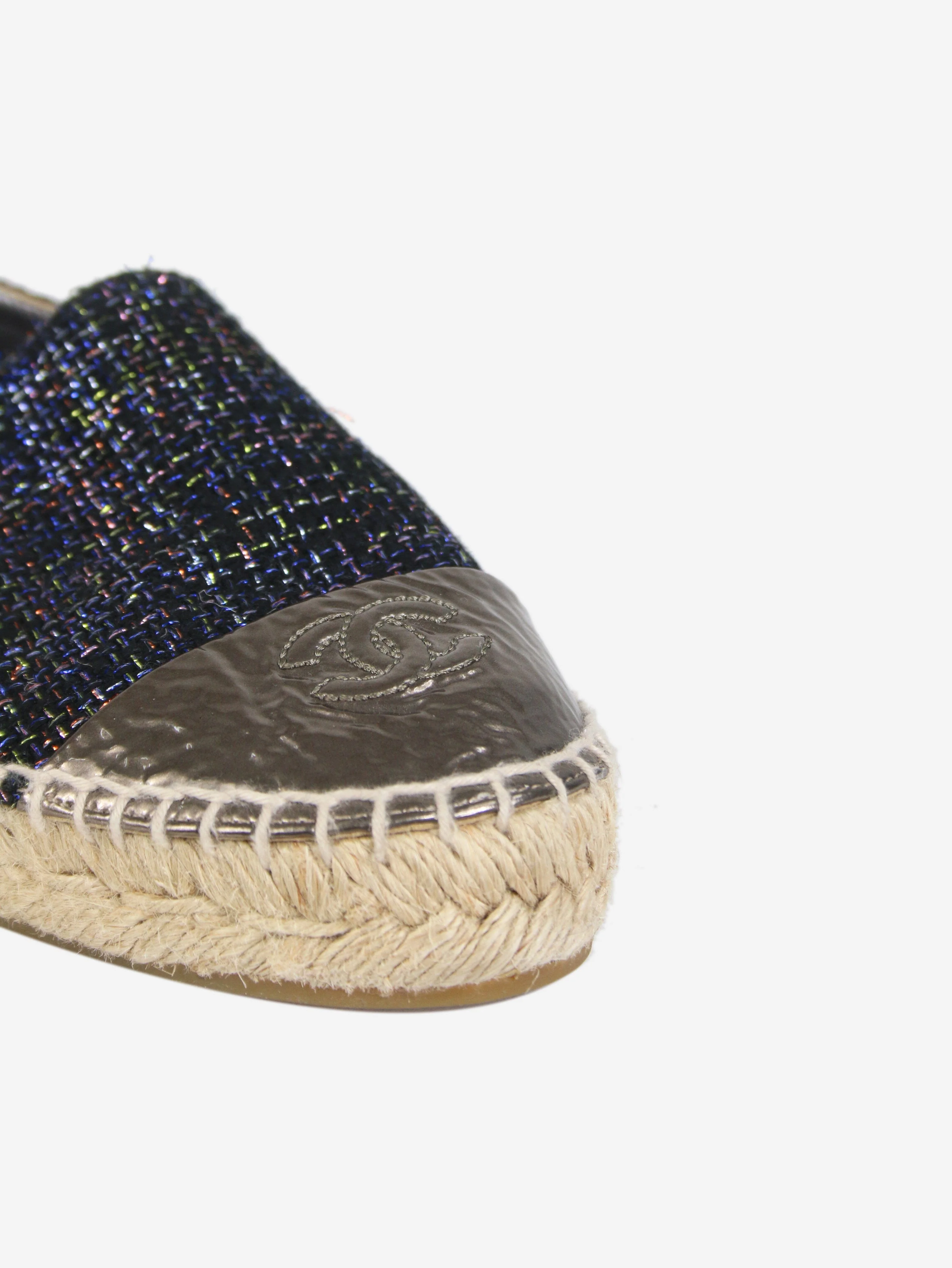 Dark blue sparkly espadrilles - size EU 38 - Image 3