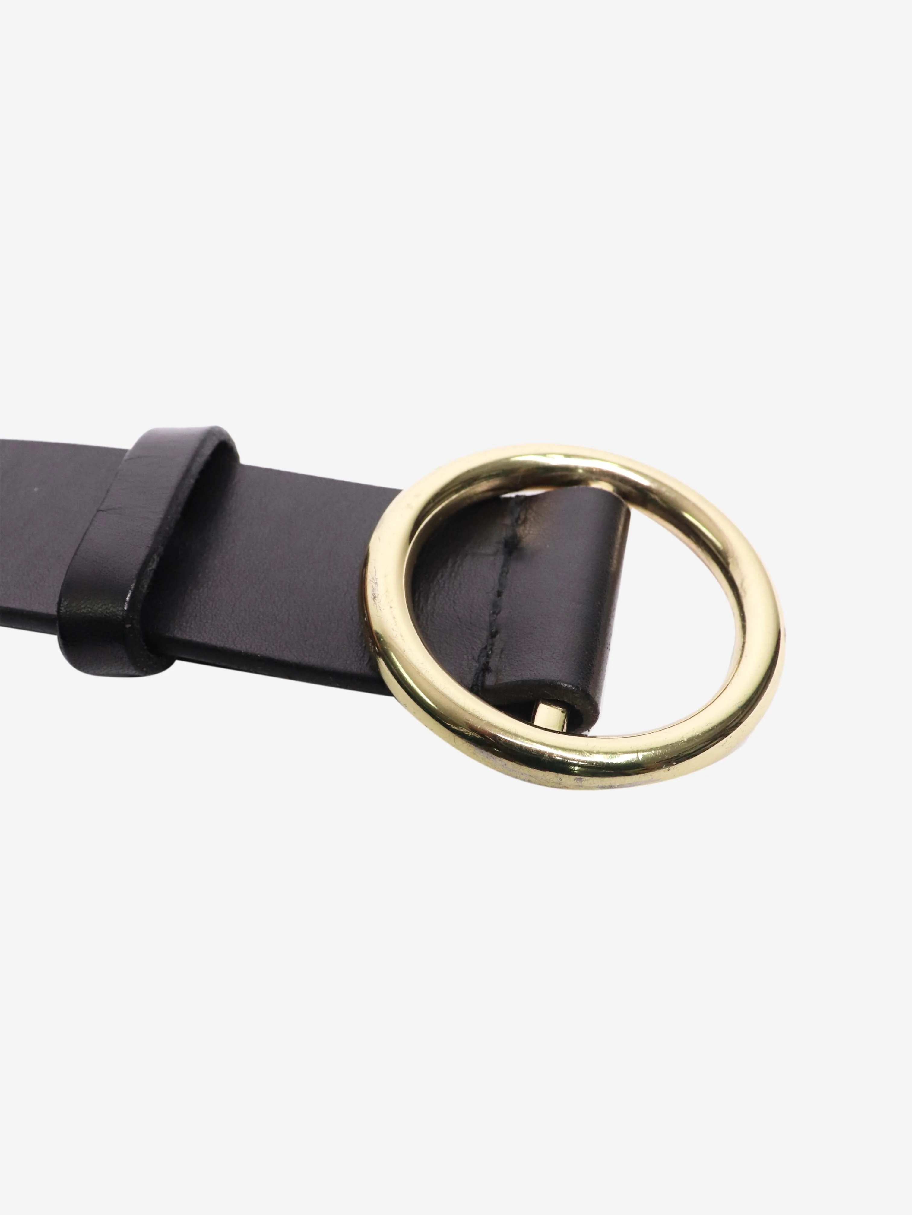 Black round buckle belt - Image 5