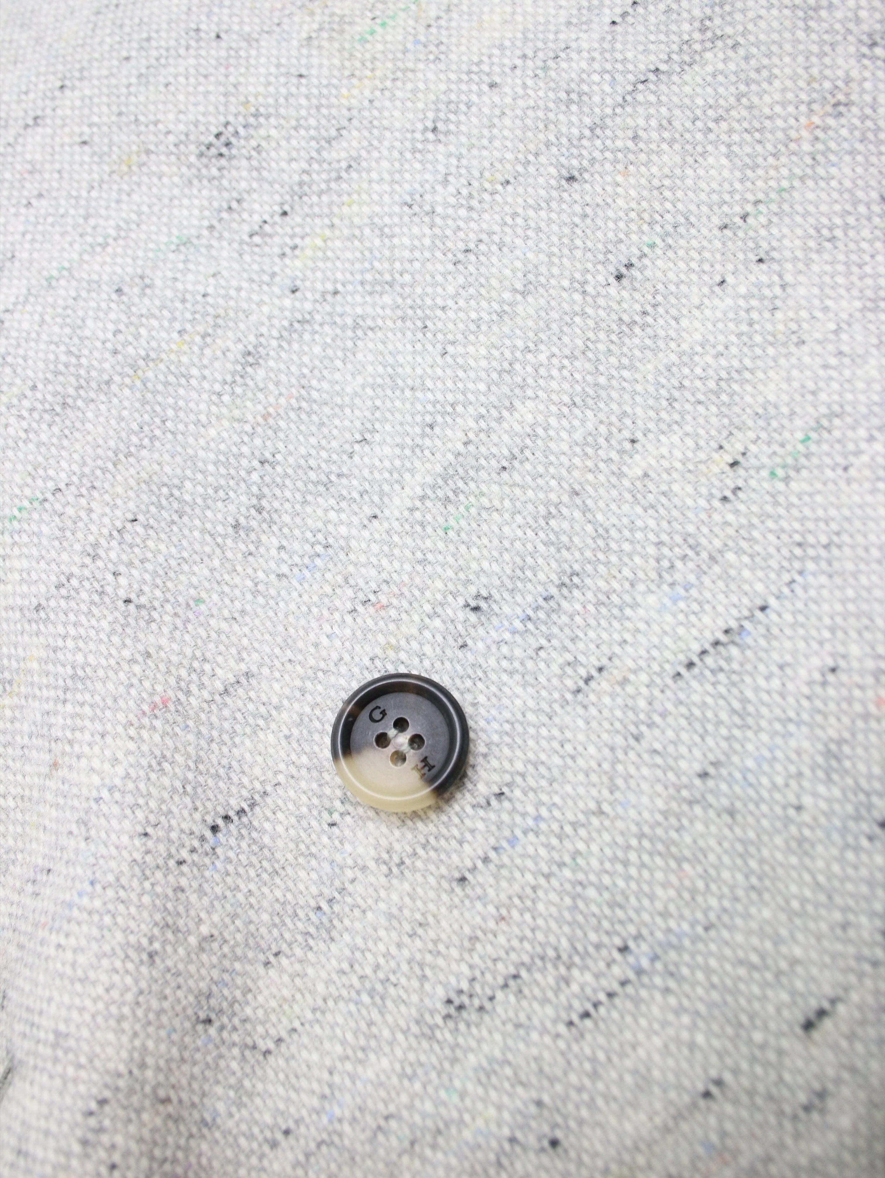 Light grey cashmere double-breasted blazer - size UK 12/14 - Image 5