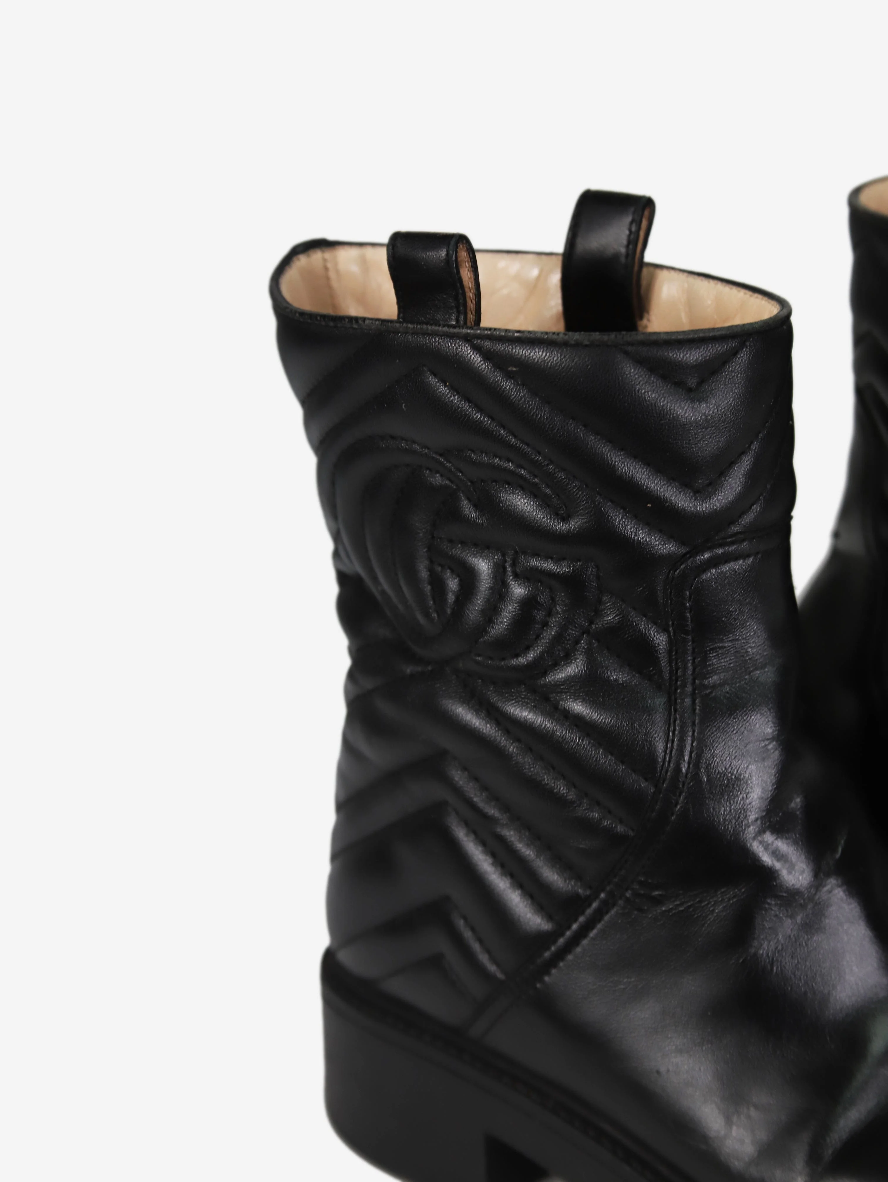 Black leather ankle boots - size EU 37.5 - Image 4