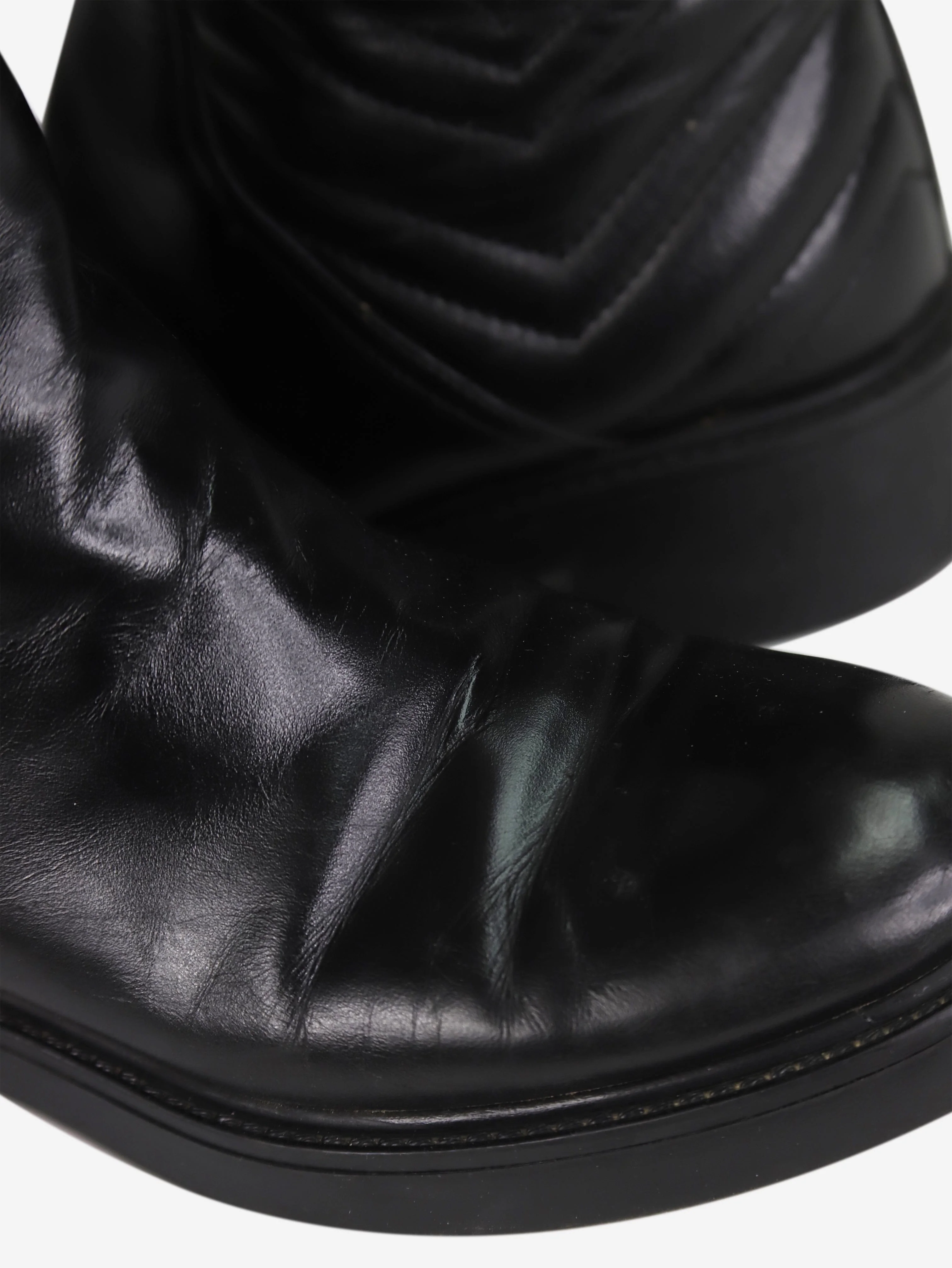 Black leather ankle boots - size EU 37.5 - Image 5