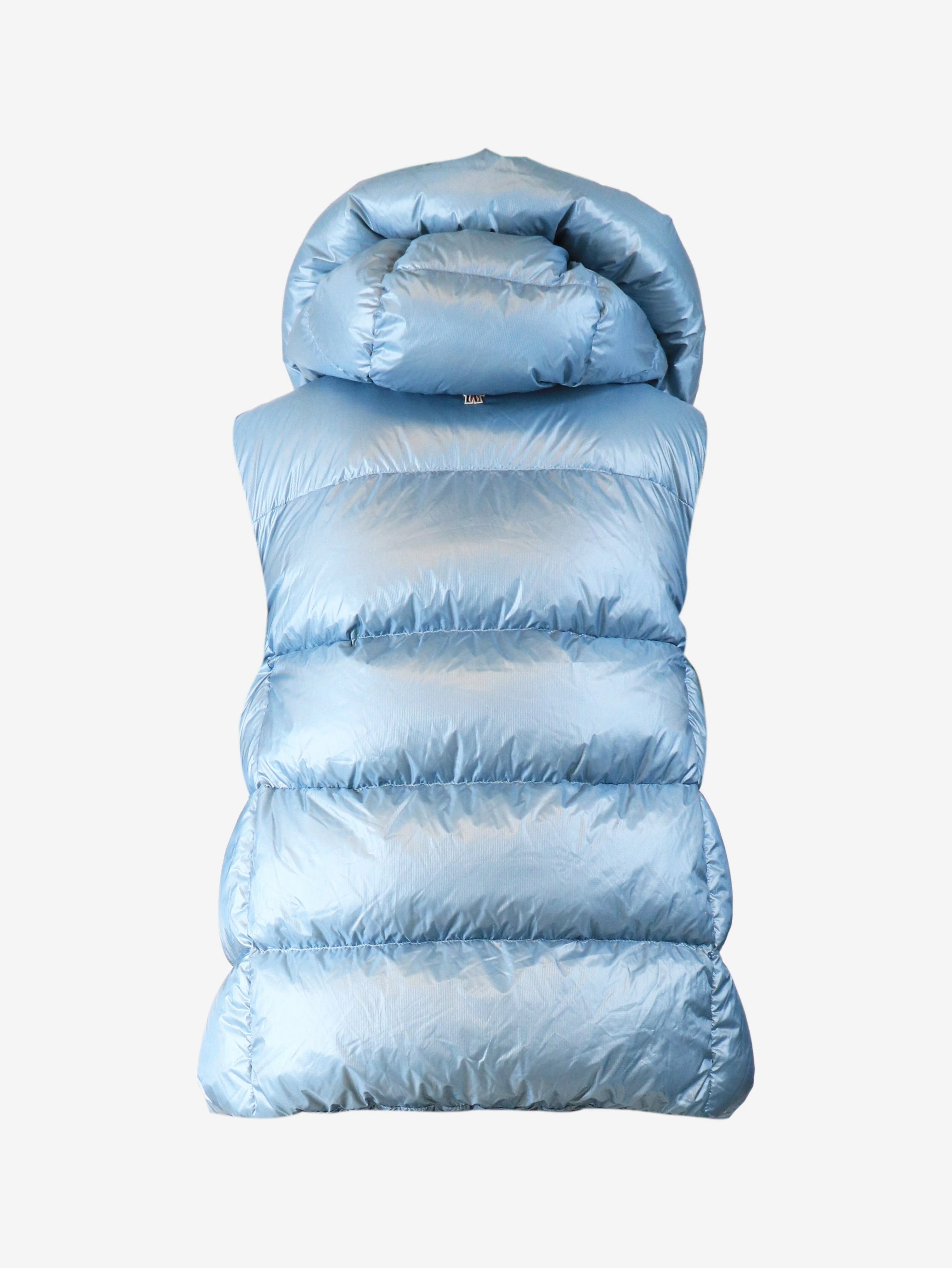 Blue down gilet - size UK 8 - Image 6