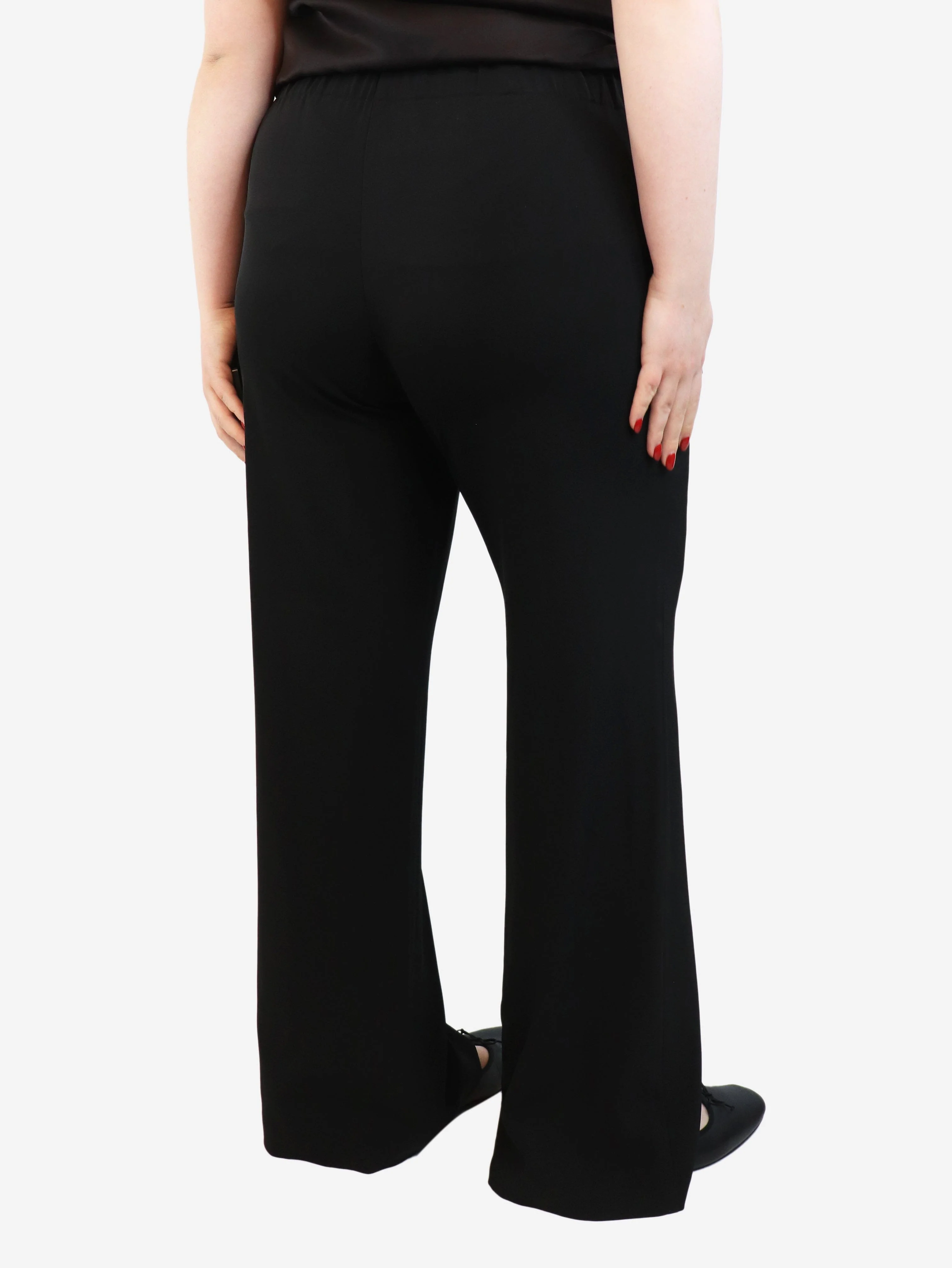 Black Fluid wide-leg trousers - size L - Image 3