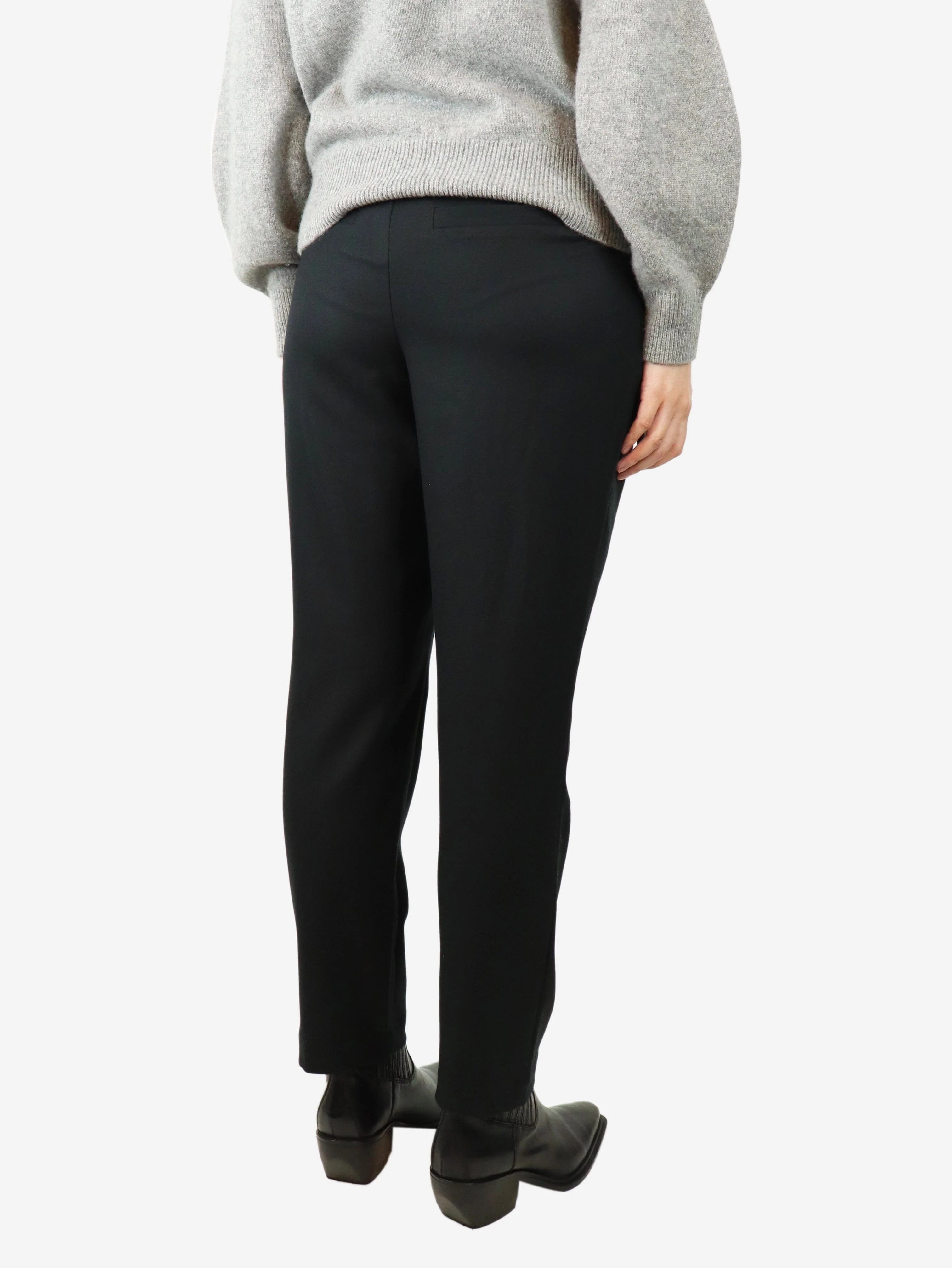 Black tapered-leg trousers - size S - Image 3
